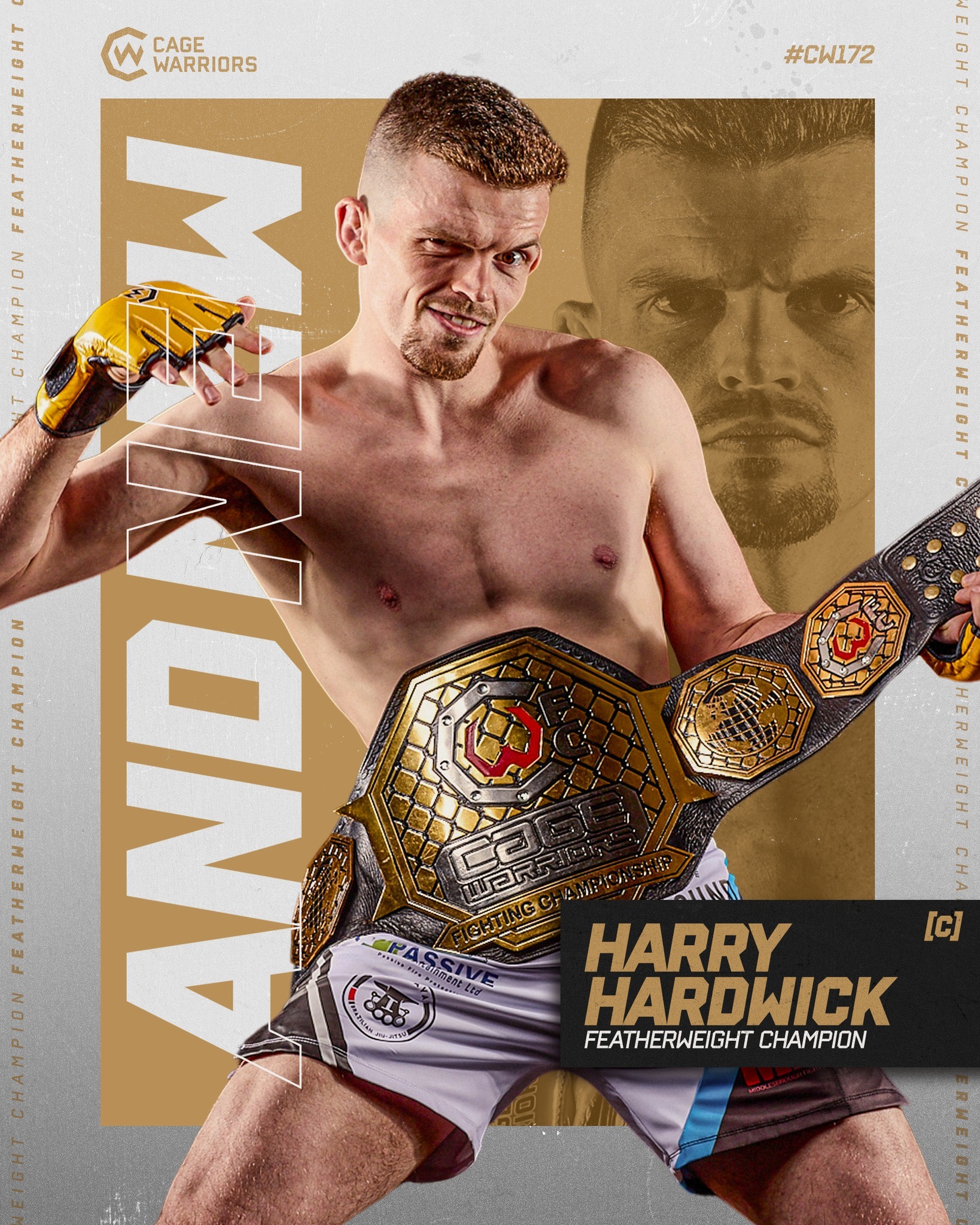 Harry Hardwick Cage Warriors Featherweight Champion