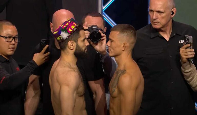 Naimov vs. Lima faceoff