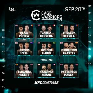 Cage Warriors 177 Results