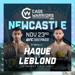 Cage Warriors Champion Shaj Haque “Very Confident” Ahead Of CW 181 – Exclusive