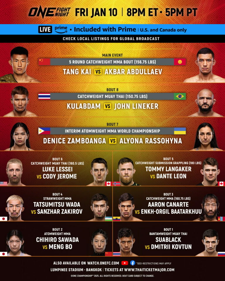 ONE Fight Night 27 happens tonight. Keep it here for results.