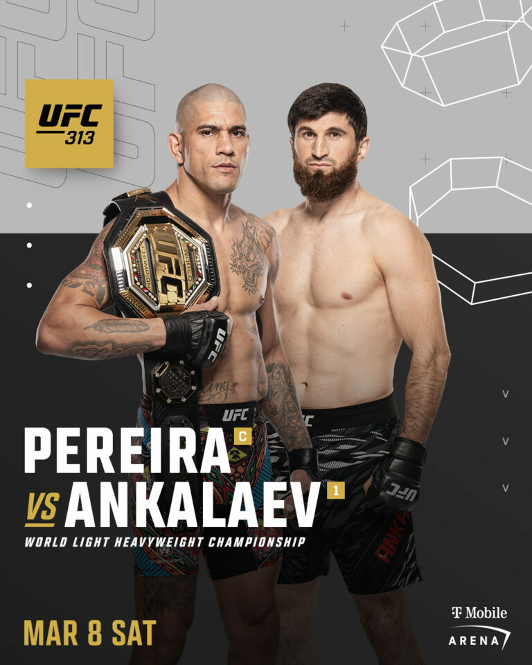 Alex Pereira meets Magomed Ankalaev in UFC 313 this March.