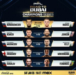 PFL Road To Dubai Results: Lightweight Title Up For Grabs