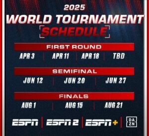 PFL World Tournament Schedule