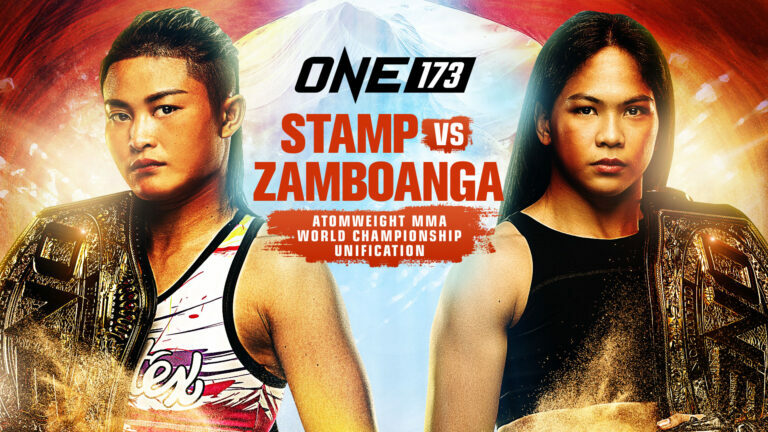 Stamp Fairtex and Denice Zamboanga unify the ONE Atomweight MMA World Title at ONE 173: Denver on August 1.