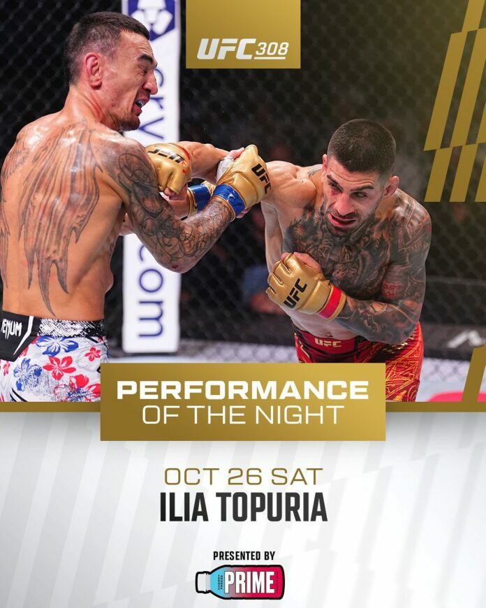 Ilia Topuria could be moving to lightweight in his next fight.