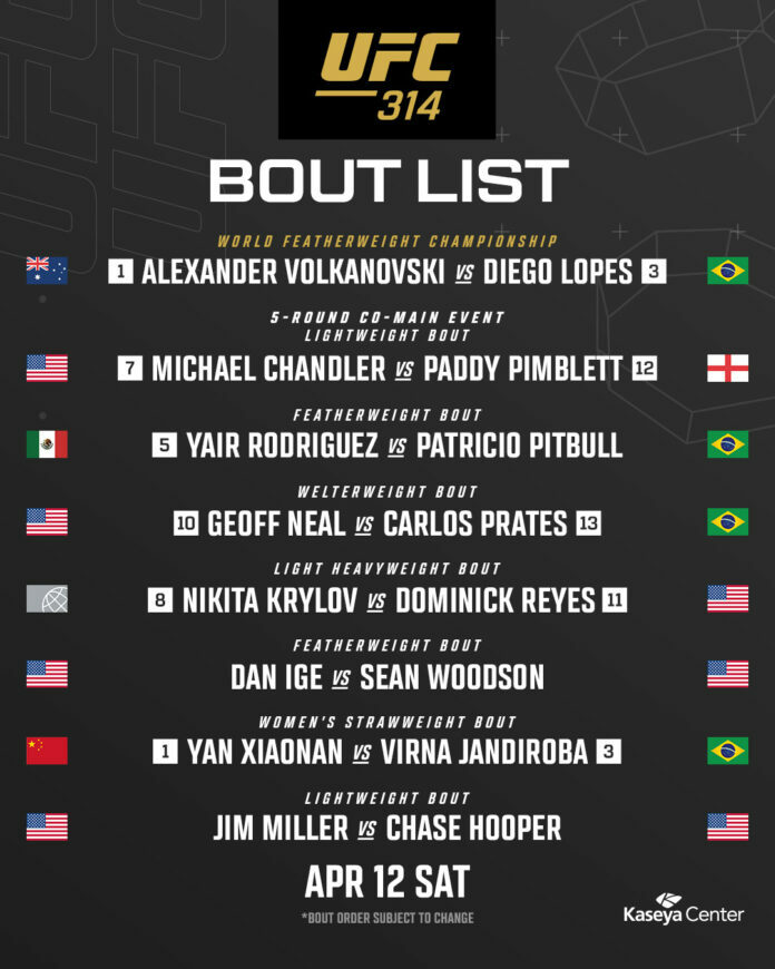 480581752_1192070208953961_2495194081868671981_n Patricio Pitbull will make his UFC promotional debut vs. Yair Rodriguez on April 12.