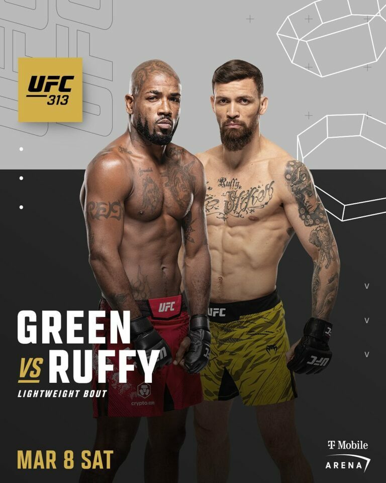 King Green takes on Mauricio Ruffy during UFC 313 Saturday night.