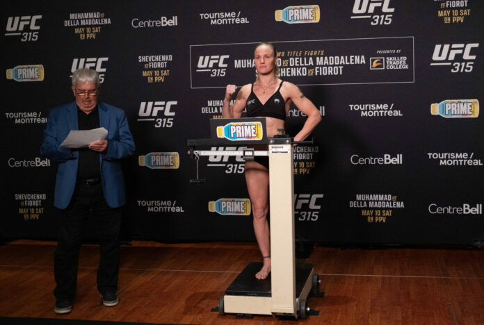 UFC 315 Valentina Shevchenko, due to fight Saturday in UFC 322.