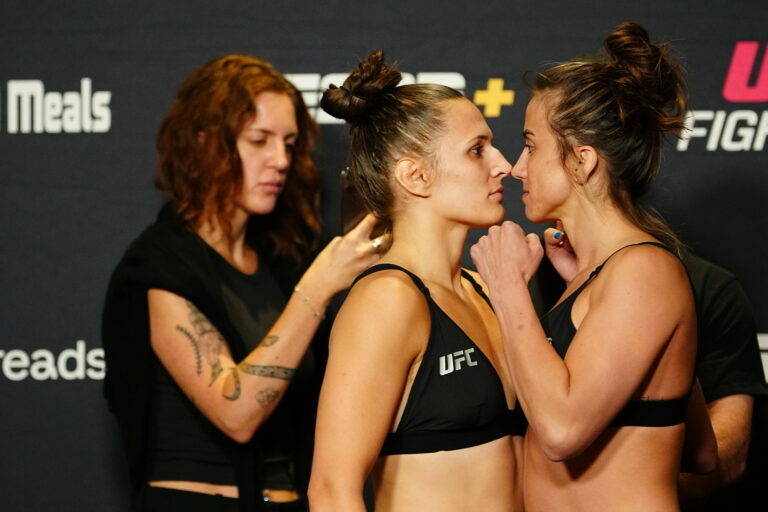 Barber and Blanchfield face off ahead of their UFC main event