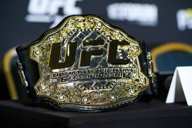 The old UFC belt, held by some of the worst UFC champions in history