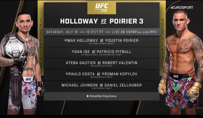 UFC 318 main card
