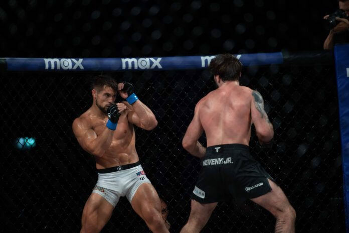 June 22, 2024, Dublin, Ireland: Bellator Champions Series return to 3 Arena in Dublin - Ireland. Dalton Rosta defeats No Dalton Rosta, due to fight Friday in PFL Chicago