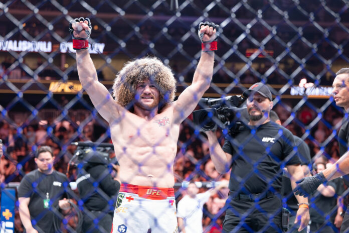 Merab Dvalishvili, fighting in UFC 320 Saturday.