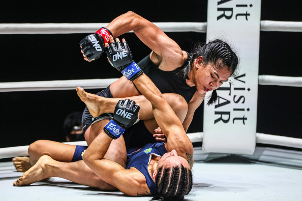 Denice Zamboanga attacks with ground and pound