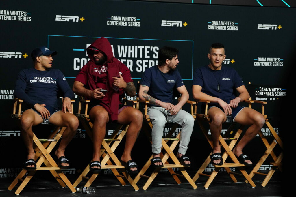 Who will await a contract backstage at DWCS 79?