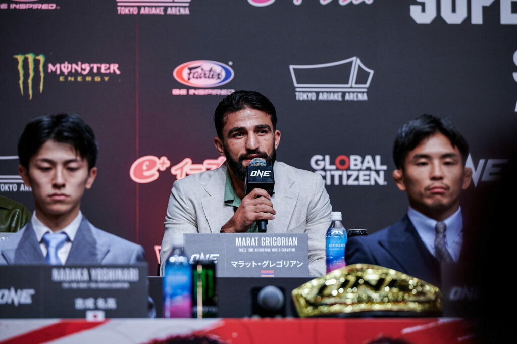 Marat Grigorian speaks at the ONE 173 Press Conference