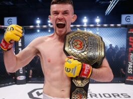 Harry Hardwick signs with UFC, set for September 6th debut in Paris Harry Hardwick celebrates his Cage Warriors title win