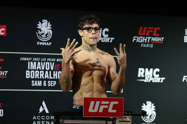 Caio Borralho, fighting at UFC Paris Saturday.