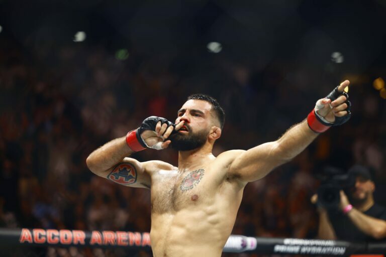 Benoit Saint-Denis, victorious in UFC Paris Saturday at Alcor Arena