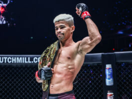 Fabricio Andrade with the ONE Championship belt