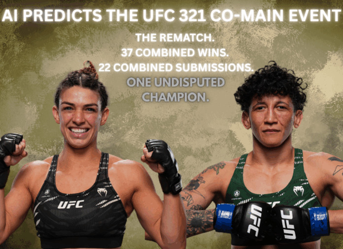 AI predicts the UFC 321 co-main event