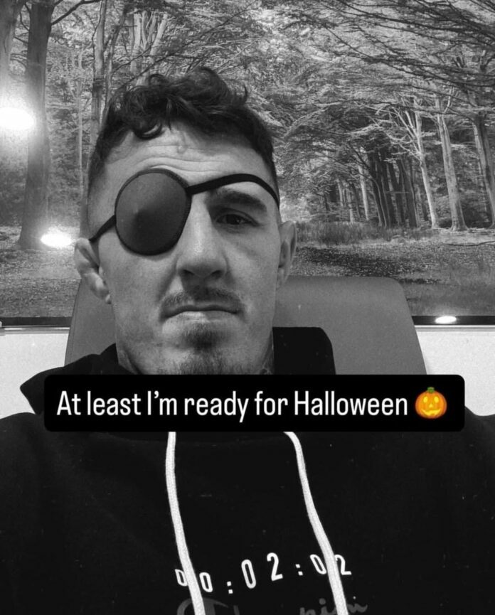 Tom Aspinall eye patch