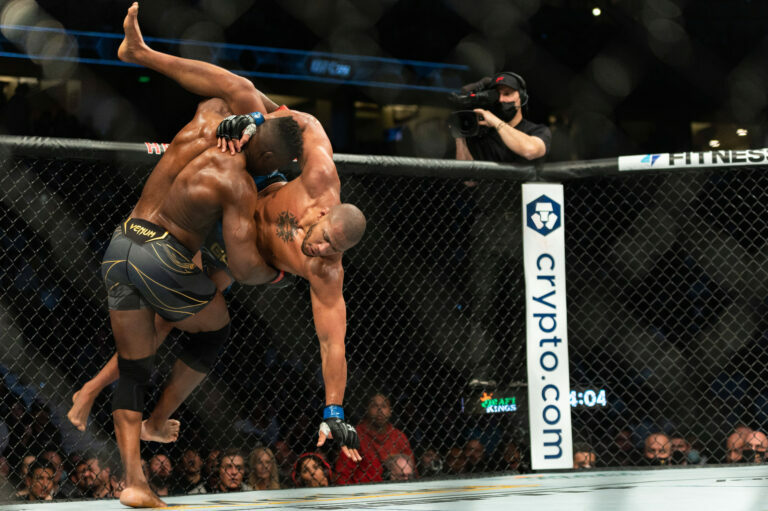 Francis Ngannou and Ciryl Gane.