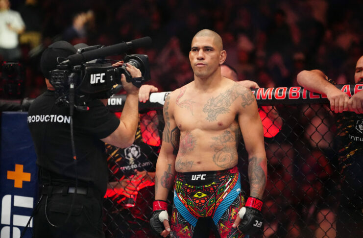 Light heavyweight Alex Pereira wearing UFC custom shorts