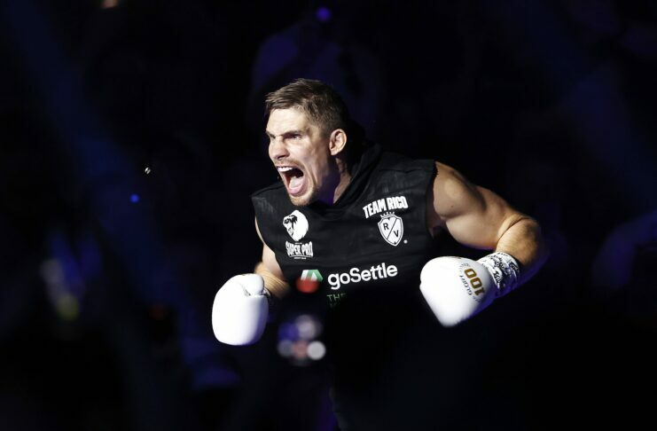 Rico Verhoeven runs to the ring