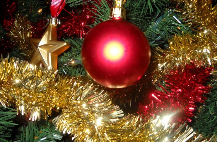 The Christmas tree is all decorated for MMA Under the Tree: 2025 Edition!