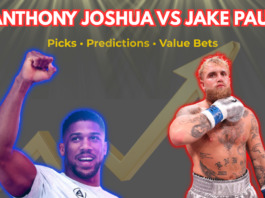 Jake Paul vs Anthony Joshua Betting Odds Jake Paul vs Anthony Joshua betting odds