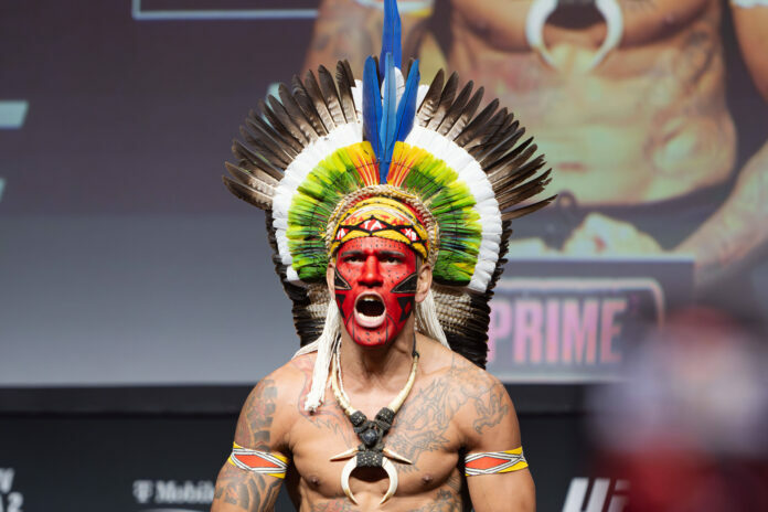 UFC 320: Alex Pereira Vs Magomed Ankalev: Weighin Alex Pereira weighs in