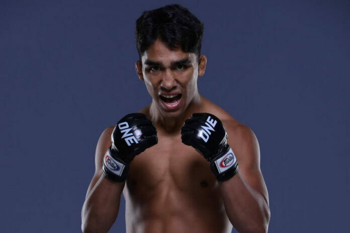 Brazilian MMA fighter Marcos Aurelio poses for a photo shoot ahead of ONE Fight Night 39