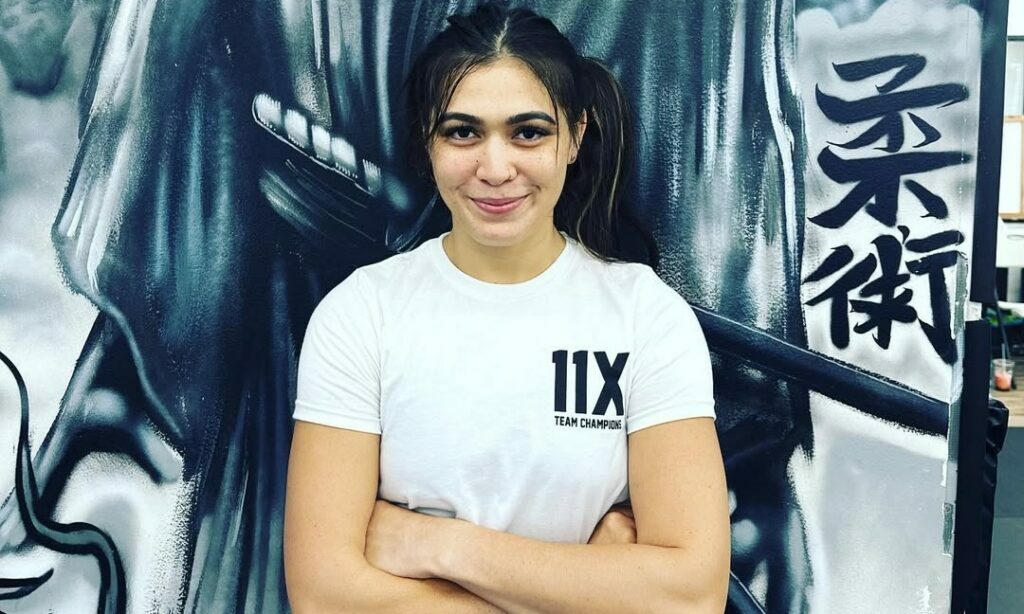 Hawaiian grappler Teshya Alo with her arms crossed